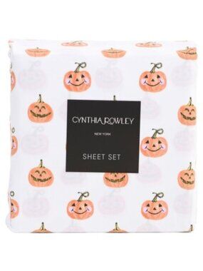 CYNTHIA ROWLEY Pumpkin Sheet Set ♥️
